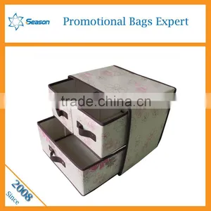 Ooem Non Woven Fabric Foldable Storage Box Clothes Storage Box Containing Box Supplier's Choice thumbnail-3