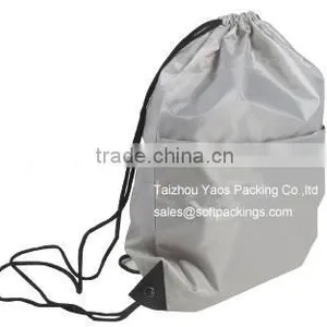 Promotional Polyester Drawstring Bag, Eco Drawstring Bag Can be Customized, Drawstring Backpack Bag With Zipper thumbnail-1