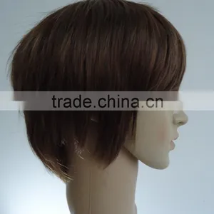 Short Synthetic Hair Straight Wigs African American Wig Cheap Cosplay Synthetic Natural Wigs thumbnail-3