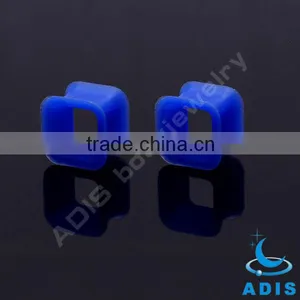 Fancy Silicone Ear Gauges Plug Expanders Square thumbnail-3