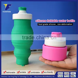 CE / EU,CIQ,FDA,SGS Certification Collapsible Silicone Water Bottles thumbnail-1