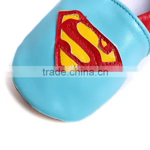 Latest Fashion Cotton Fabric Newborn Antiskid Superman Shoes Baby Girls Soft Sole Shoes thumbnail-6