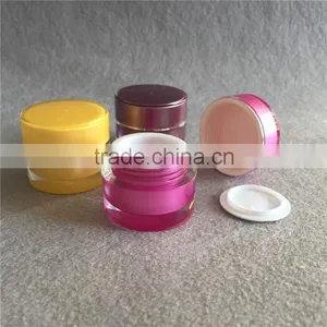 2016 Wholesale Colourful Acrylic Small Cream Jar thumbnail-1