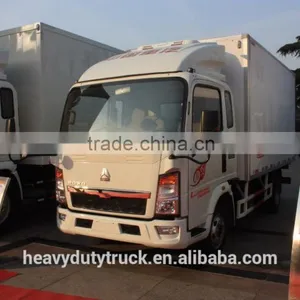 CNHTC HOWO White 4x2 Euro 4 Refrigerator Truck for Frozen Food thumbnail-2