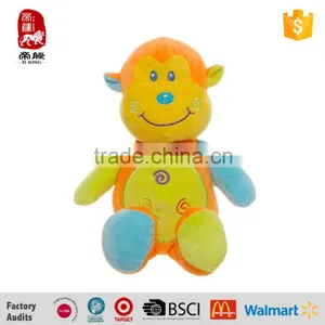 BSCI Audit Colorful Baby Toys Soft Plush Cartoon Toy Monkey thumbnail-1