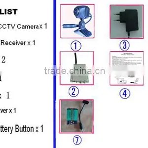 Wirelless CCTV Camera 4 Channal Factory Price 2.4GHz Hidden Camera Spy Cams thumbnail-1