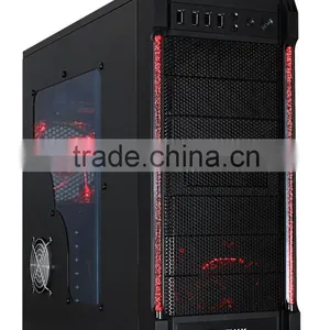 8825 New Case New Stylish Case, Manual Switchable Lighting, 0.6mm SECC Black Interior Chassis thumbnail-1
