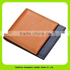 Best Brand Simple Handmade Genuine Leather Bifold Men's Short Wallet 16417 thumbnail-2