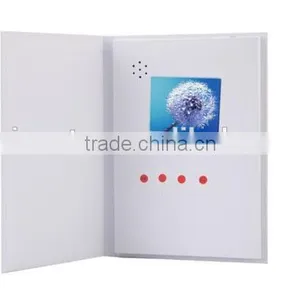 Customize Hot and Unique Design 2.4/ 2.8/4.3/5.0/7.0/10.1 Inch Electronic Video Brochure/Lcd Video Player Brochure thumbnail-3
