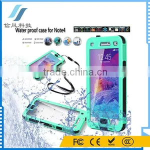 Waterproof Case Note 4 for Smartphones With Button Green thumbnail-1