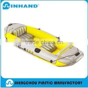 Promotional Top Quality Yellow /grey/blue PVC Inflatable Fishing Boat thumbnail-1