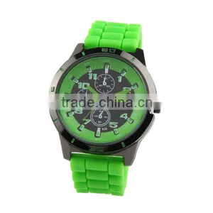 Colorful Silicon Watch Band Watch thumbnail-1