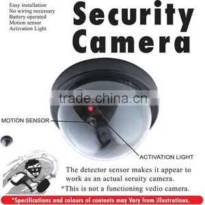 2016 Best Selling Excellent Deterrent 2pcs 1.5VAA Batteries Operated Blinking RED LED CCTV Dome Dummy Fake Seceurity Camera thumbnail-4
