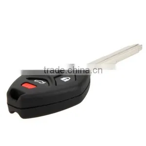 4 Button Car Remote Replacement Key Shell Blank Case Uncut thumbnail-1