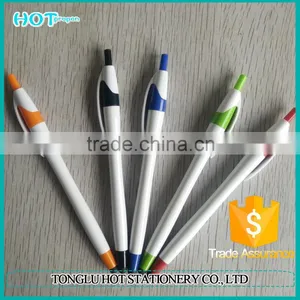 White Barrel Promotional Ballpen With Stylus Touch thumbnail-1