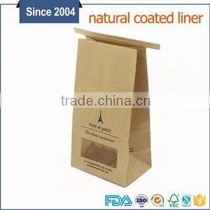 Kraft Paper Bag Disposable Bag With Window for Nuts Custom Logo thumbnail-4