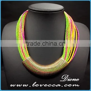 Enamel Disc Necklace thumbnail-1