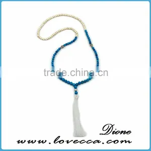Personalized Customized Wholesale Fashion Yellow Tassel Pendant Necklace thumbnail-4