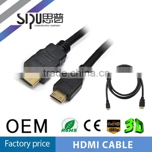 SIPU Micro HDMI Cable, HDMI to Micro HDMI Cable, Male to Male, HD Support 1080p,3D, 4K*2K, Gold Plated, 1m, 1.8m, 2m, 5m, up to thumbnail-4