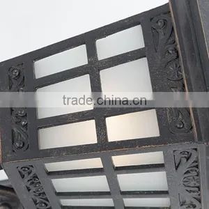 Light Outdoor Pendant, Black With Satin-Etched Cased Opal Glass thumbnail-4