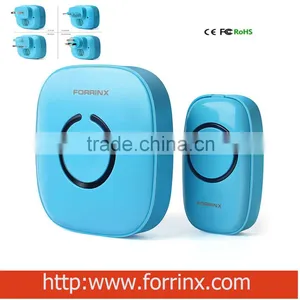 Forrinx Direct Supply Wireless Doorbell 220VDC Plug-in Power Bird Sound Doorbell Water Proof CE thumbnail-1