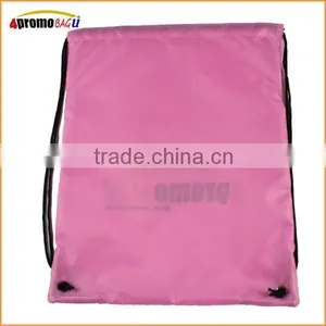 2015 Pink Polyester Sport Drawstring Bag thumbnail-2