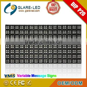 2016 Whole Sale LED Moving Message Sign P20 LED Traffic Module From Glare Factory thumbnail-5