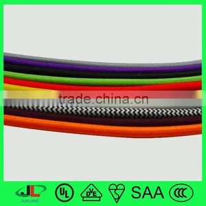 UL Fabric Extension Cord USA American Power Plug NEMA 5-15P Plug thumbnail-4