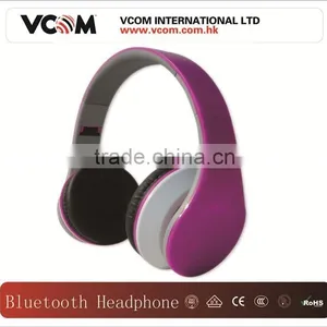 VCOM 2015 Top Selling Wireless Folding Headband Headset With SD Card thumbnail-5
