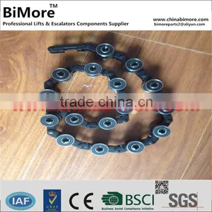 KM5070679G01 ESCALATOR REVERSE GUIDE CHAIN COMPLETE GLAS-10 BAL-1000 R20 (28 Rollers Pares) thumbnail-1