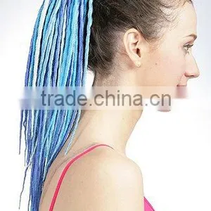 Dreadlock Ponytail Hairpieces, Claw Clip Braids Hair Extension thumbnail-1