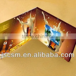 2013 Hot Selling 7inch LCD Custom Playing Card Video Playing Card Paper Card Brochure for Gifts thumbnail-1