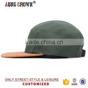 Flat Brim Design Your Own 5 Panel Hat Cap thumbnail-4