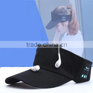 2016 New Creative Bluetooth Hat Summer Empty Top Hat Stereo Bluetooth Earphone Cap Bleutooth Baseball Cap thumbnail-1