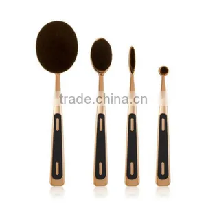 Super Quality Pro4 Makeup Brushes Toothbrush Oval Makeup Brush Foundation Powder Kit Golf Shape Pipe Makeup Brushes Set 4pcs/set thumbnail-2