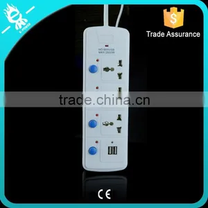 3 Way Universal Type Power Strip With Light Switch thumbnail-4