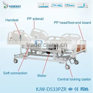 5 Functions ICU Electric Orthopaedics Hospital Bed With Rails thumbnail-2