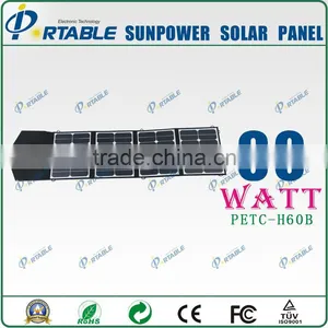 60w Laptop Solar Charger Bag for Camping Hiking Travelling thumbnail-1