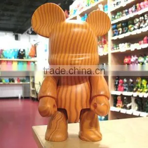 OEM 8''Cute Brick Bear Vinyl Toys/Kids Gift Vintage Wood Brick Bear Vinyl Toys/Custom Plastic Brick Bear Vinyl Toys Manufacturer thumbnail-2