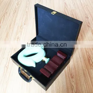 China Factory Wholesale Custom High-grade PU Leather Wine Box, Black Beautiful Gift Box thumbnail-1