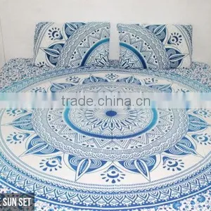 Queen Size Hippie Ombre Indian Cotton Mandala Tapestry thumbnail-3