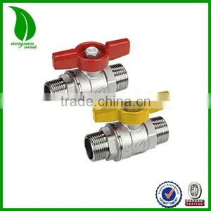 Heavy Duty Male and Male Threaded Forged Brass Ball Valve thumbnail-1