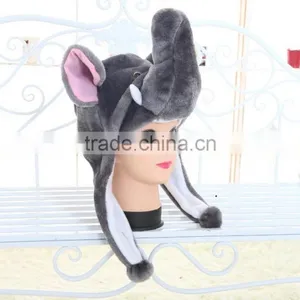 Customized Logo Husky Animal Plush Animal Head Hat thumbnail-5
