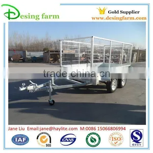 Heavy Duty Hot Dipped Galvanized Farm Trailer for Sale thumbnail-5