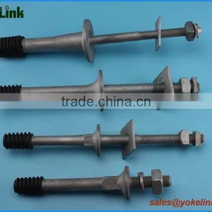 Short Shank Insulator Pin for Steel Crossarm thumbnail-3