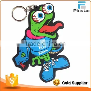 Factory Hot Selling High Quality Custom 2D 3D Soft Rubber Pvc Keychain thumbnail-1