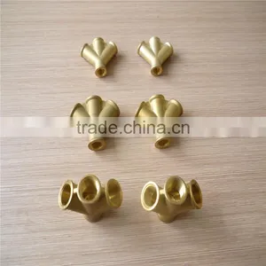 Brass German Type Quick Female W-four Way Connector / Copper Fitting Pipe, thumbnail-5