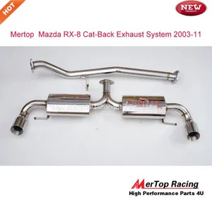 Mertop Race Cat Back Exhaust System for Mazda RX8 RX-8 2004-08 Catback With DACAT DOWNPIPE 190 & 210HP thumbnail-1