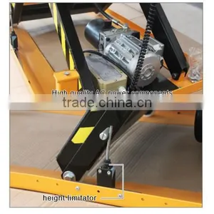 European Original High-quality AC Power Inmoveable 4T Motorcycle Standard Electric Double Scissor Lift Table thumbnail-4