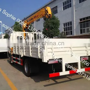 Dongfeng 8x4 Truck With Crane,truck With Loading Crane,crane Truck With Flatbed thumbnail-4